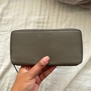 Rag & Bone Large Wallet - Grey Leather (Black Interior)